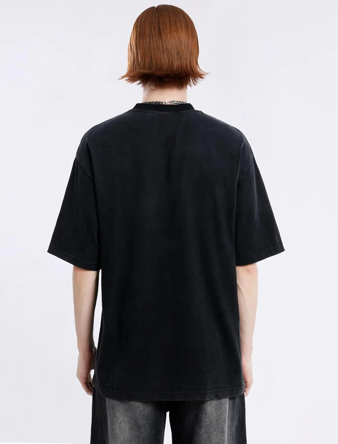 Aelfric Eden Graphic Tees Men Oversized Doberman Shirt Washed Vintage Streetwear Casual Summer Tops T-Shirt Unisex