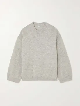 Alpaca and wool-blend sweater