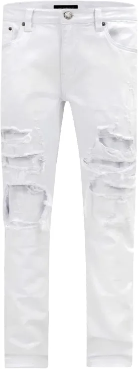 Distressed Ripped and Torn Streetwear Jeans