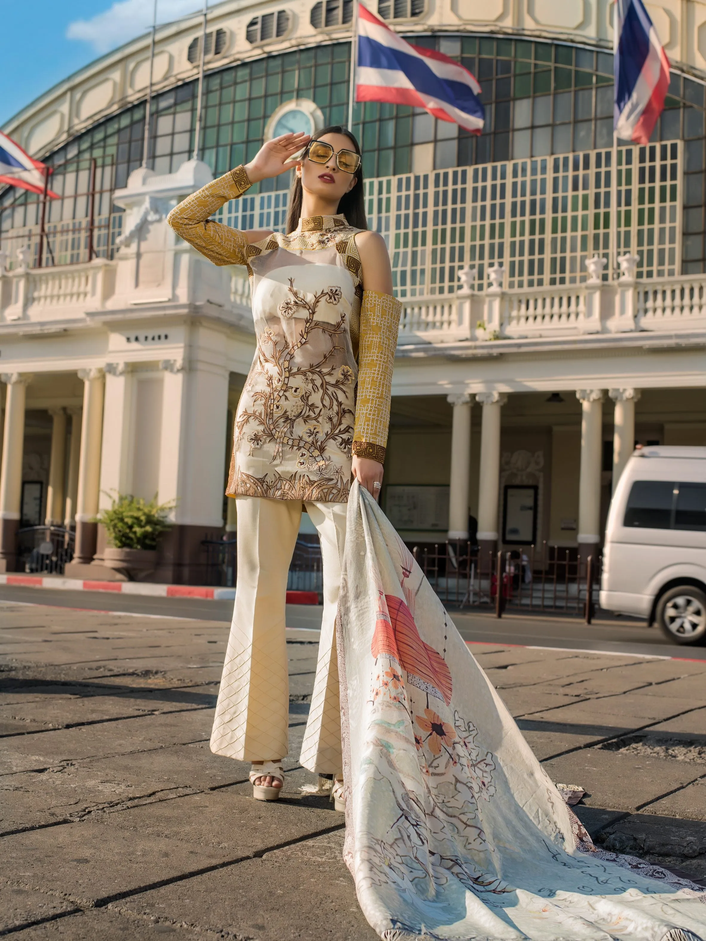 Erum Khan Embroidered Chiffon Collection – Mythical Jungle