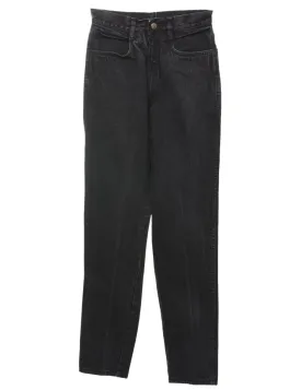 High Waist Black Tapered Jeans - W24 L29