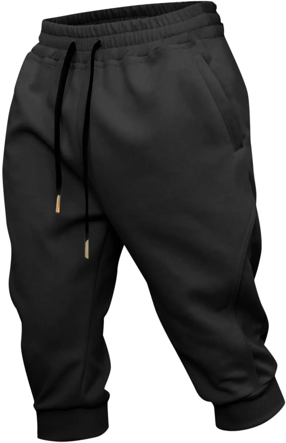 Mens Capri Workout Pants 3/4 Jopggers Sports Shorts Gym Hiking Gear Lightweight Quick Dry Beach Outfits Summer 2025