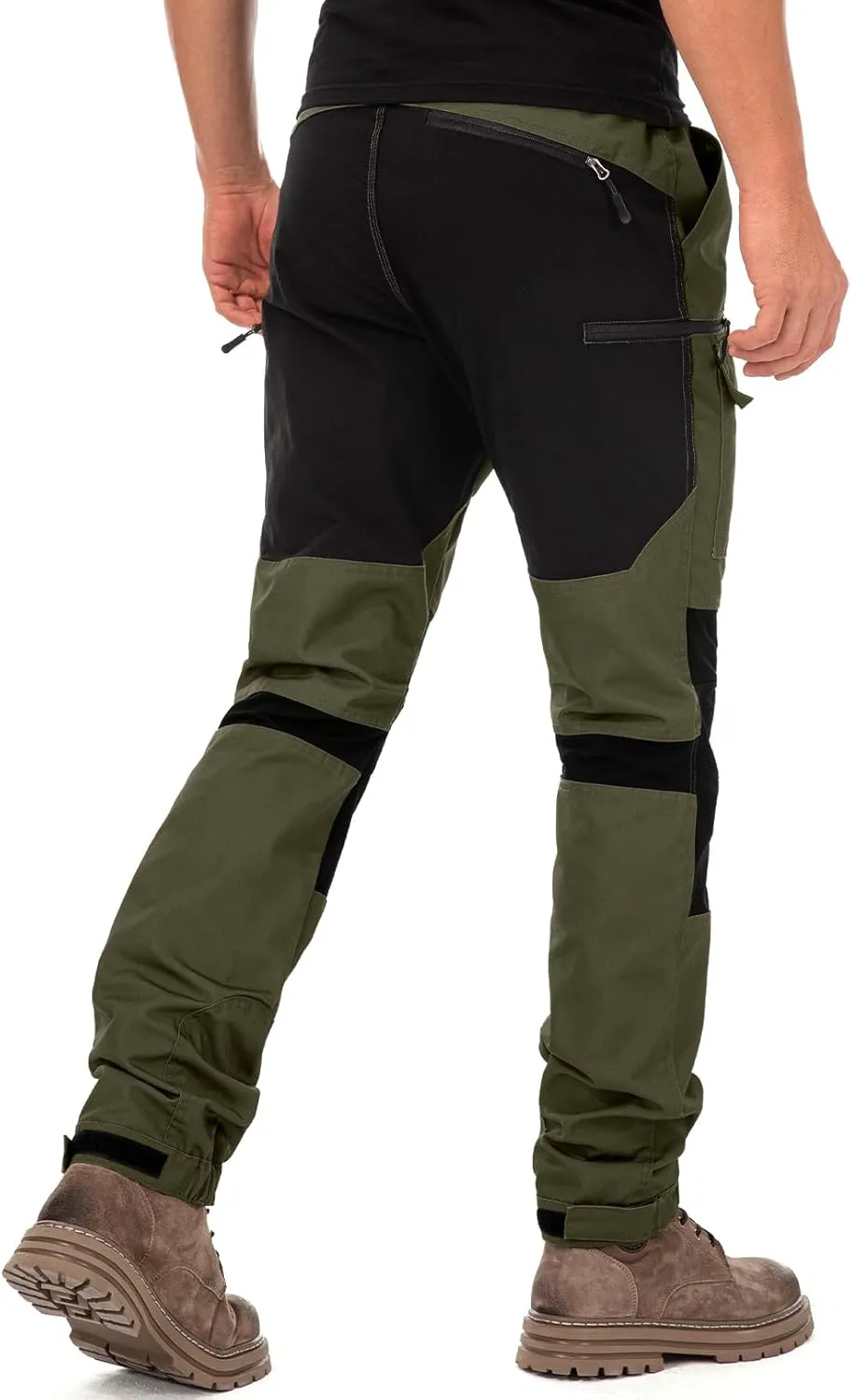 Mens Hiking Pants Cargo Work Pants Ripstop Durable Tactical Camping Travel Outdoor Safari Pants