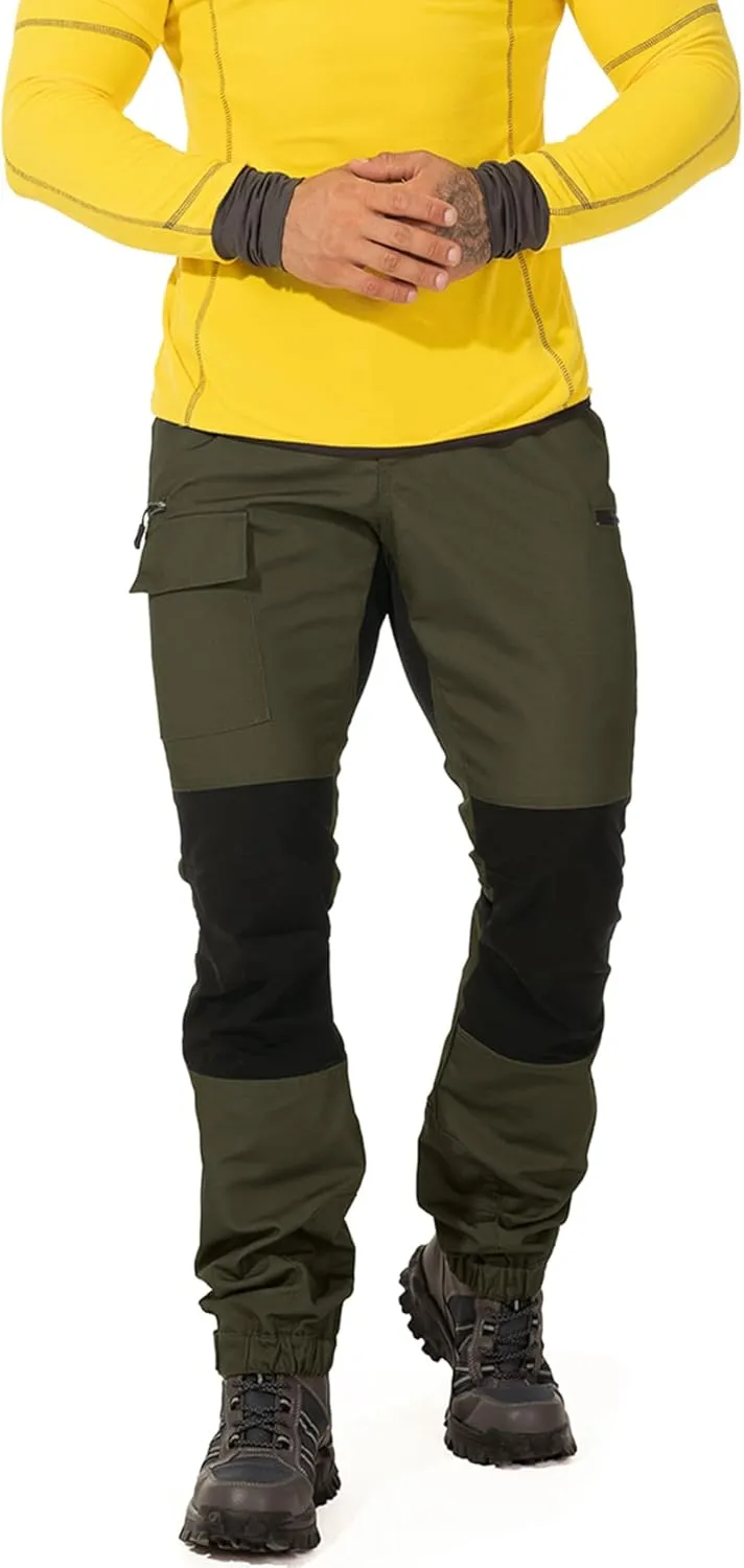 Mens Hiking Pants Cargo Work Pants Ripstop Durable Tactical Camping Travel Outdoor Safari Pants