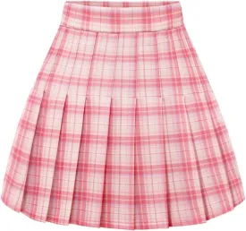 Pleated Skirts for Women Mini High Waist Skater Tennis Skirt A-line Cheerleader Skirt
