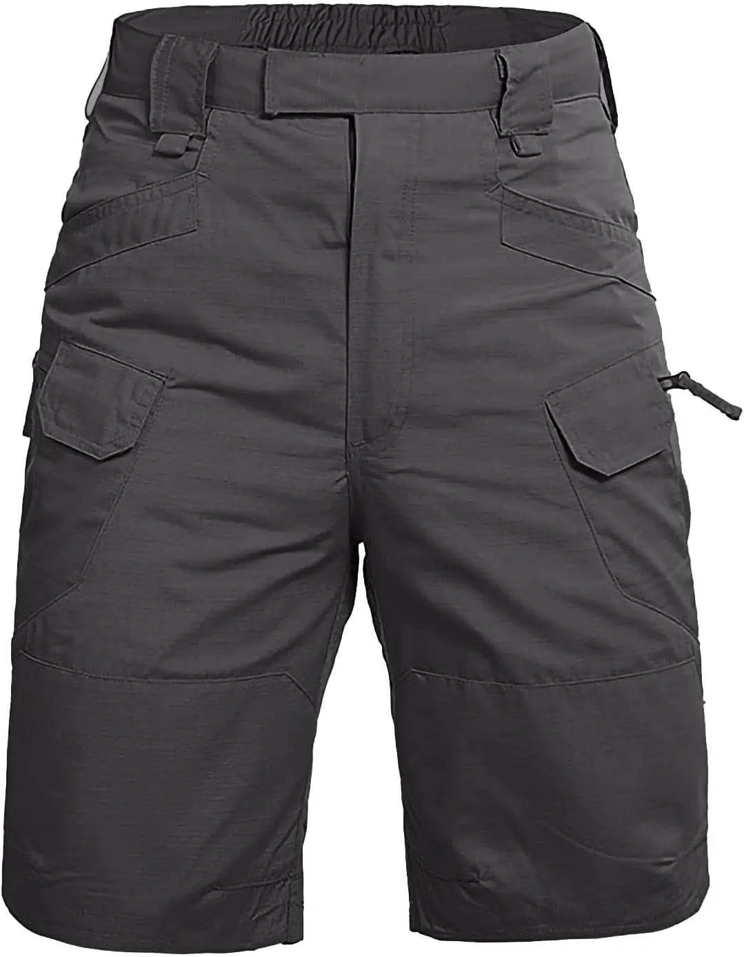 Tactical Shorts for Men Flex Waist Relaxed Fit Work Cargo Shorts Waterproof Hunting Fishing Shorts with Pockets