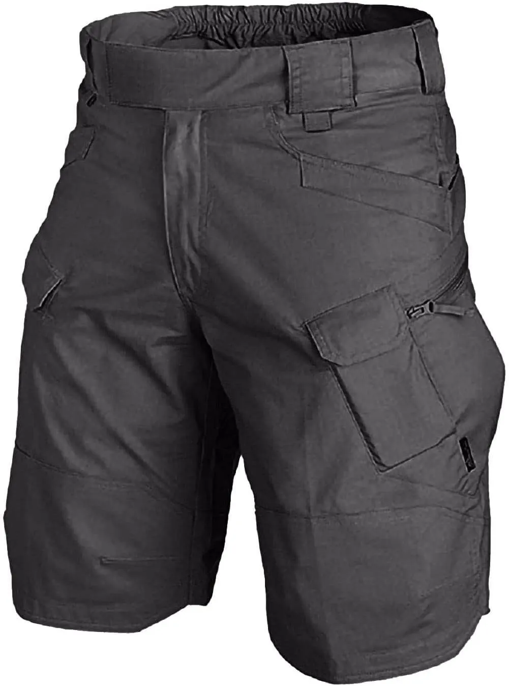 Tactical Shorts for Men Flex Waist Relaxed Fit Work Cargo Shorts Waterproof Hunting Fishing Shorts with Pockets