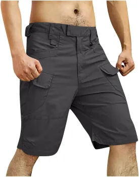 Tactical Shorts for Men Flex Waist Relaxed Fit Work Cargo Shorts Waterproof Hunting Fishing Shorts with Pockets