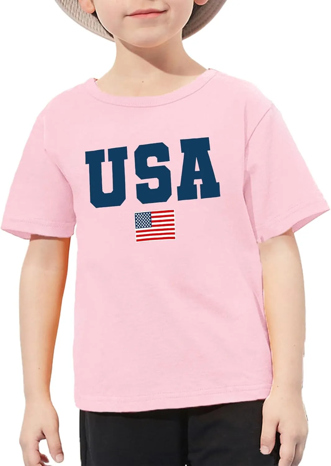 USA Shirt Toddler Boys Girls American Flag Tshirt 4th of July Shirt Kids Patriotic Tee Tops