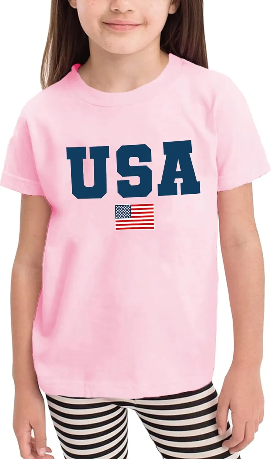 USA Shirt Toddler Boys Girls American Flag Tshirt 4th of July Shirt Kids Patriotic Tee Tops