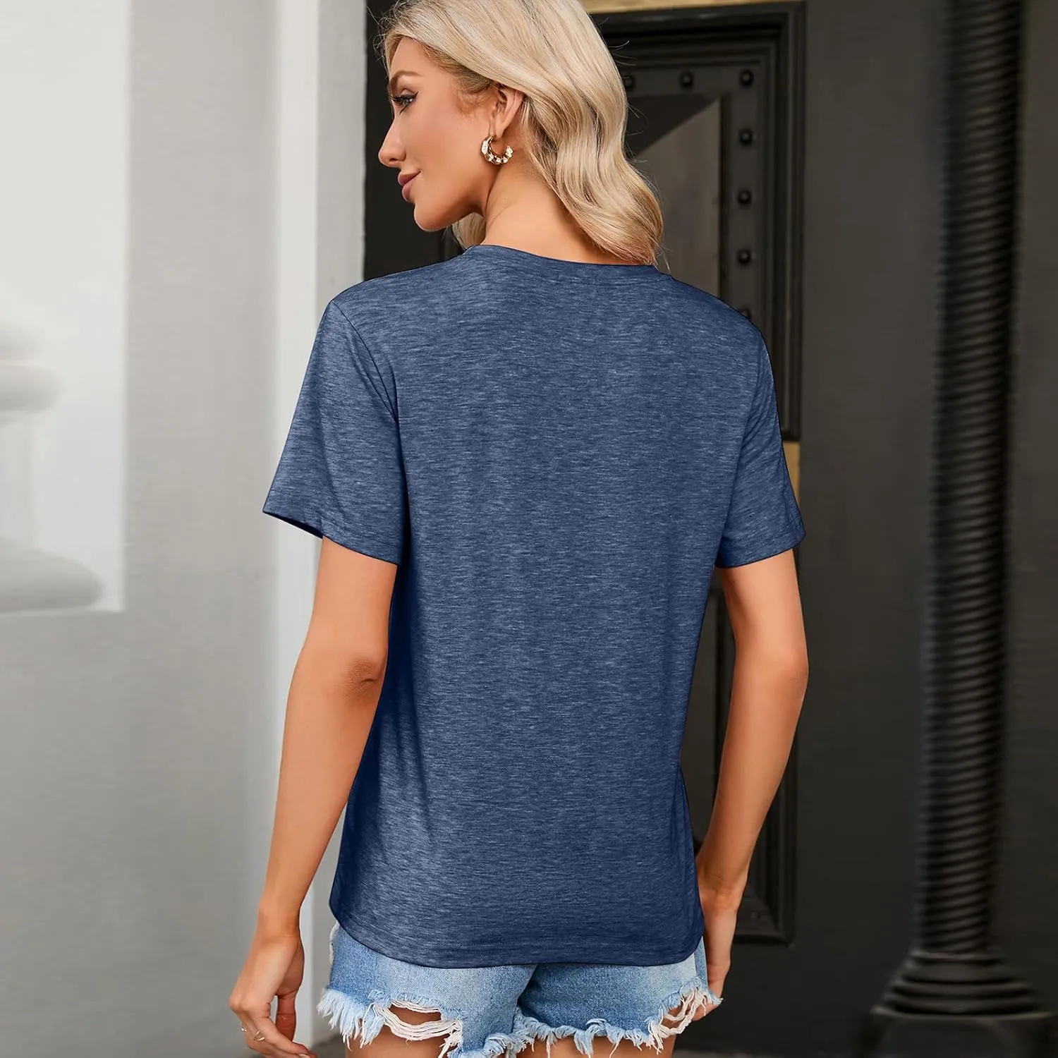 Women Free Hugs Just Kidding Don't Touch Me Funny Letter Print T-Shirt Summer Graphic Tees Tops Novelty Shirt