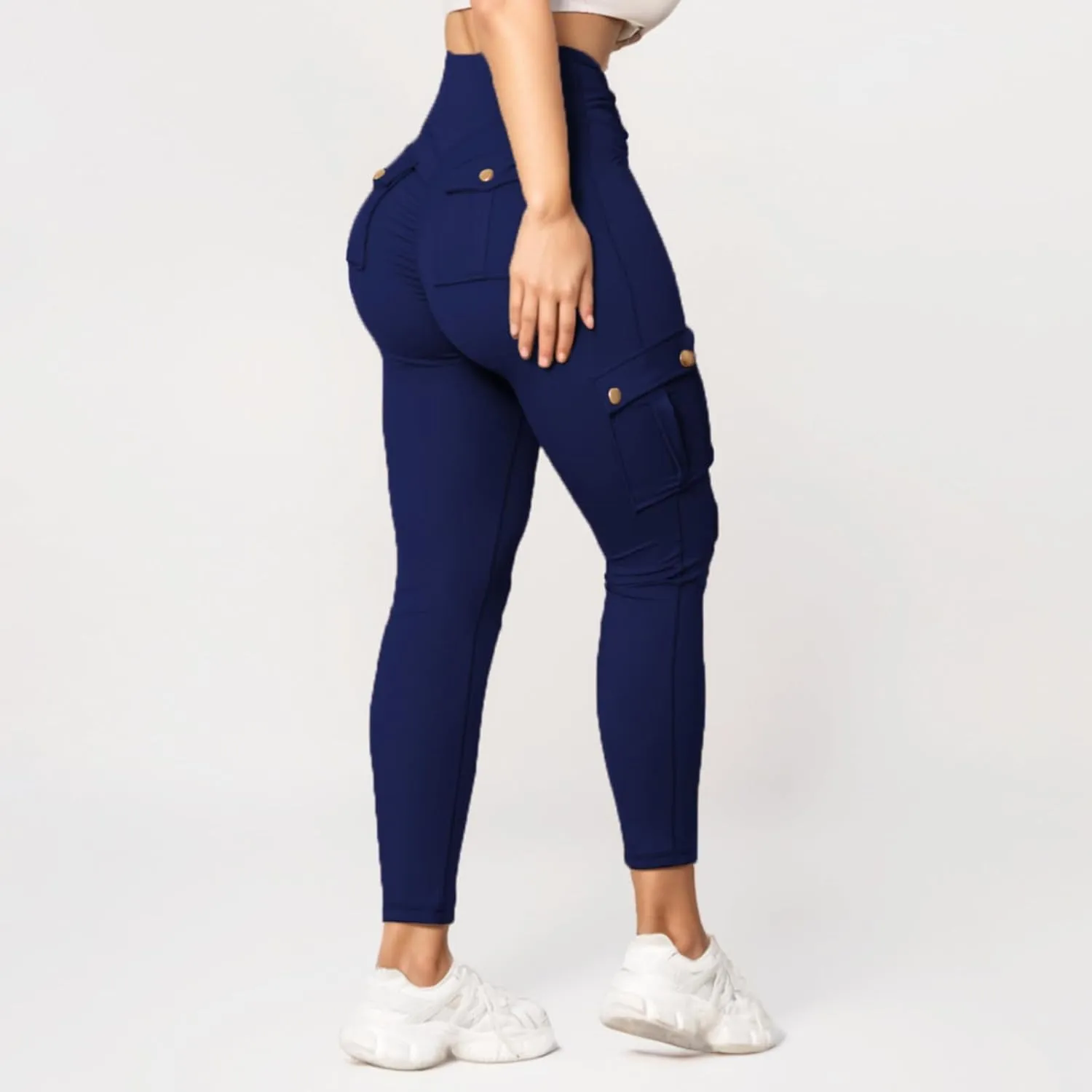 Yoga Cargo Pants for Women High Waisted Cargo Bootcut Yoga Pants with Pockets Summer Flare Cargo Workout Pants Fall