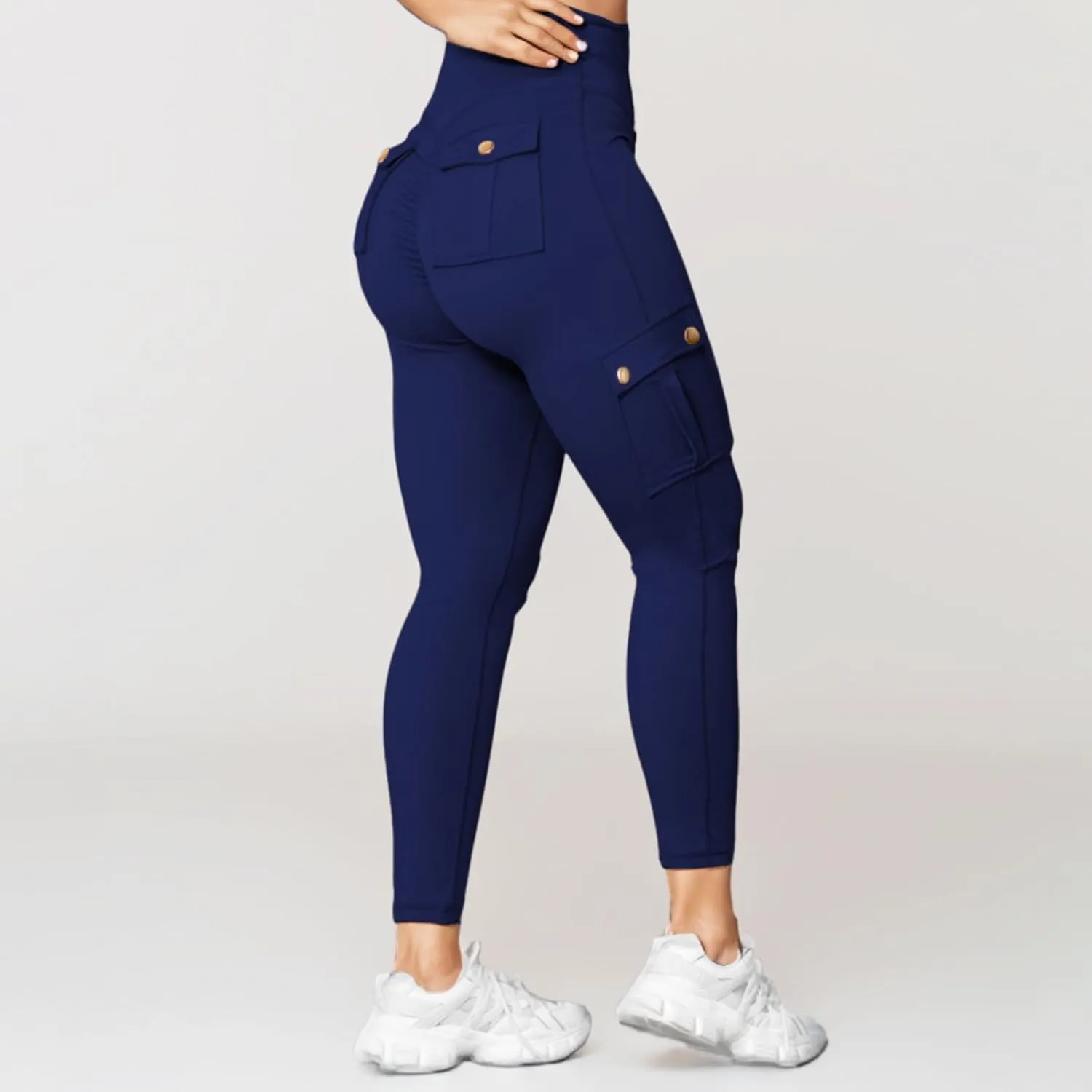 Yoga Cargo Pants for Women High Waisted Cargo Bootcut Yoga Pants with Pockets Summer Flare Cargo Workout Pants Fall