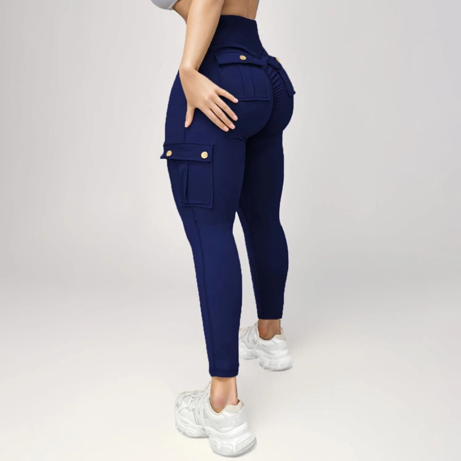 Yoga Cargo Pants for Women High Waisted Cargo Bootcut Yoga Pants with Pockets Summer Flare Cargo Workout Pants Fall